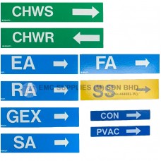 EMC Customised Labels Service for Pipe Markers